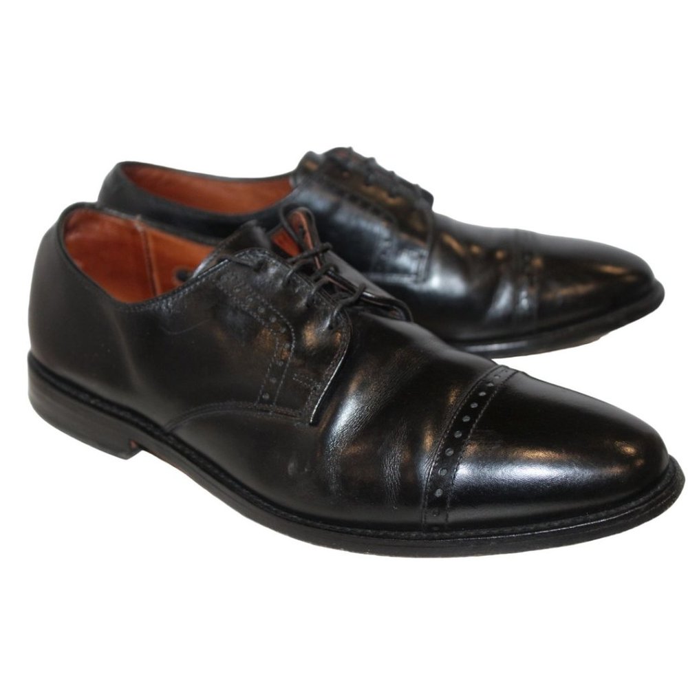 ALLEN EDMONDS Mens Clifton Leather Cap Toe Derby Dress SHOES Made in USA Sz 12